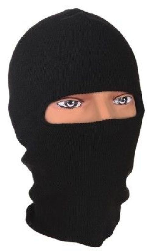 Sturmhaube mit Schlitz Balaclava schwarz