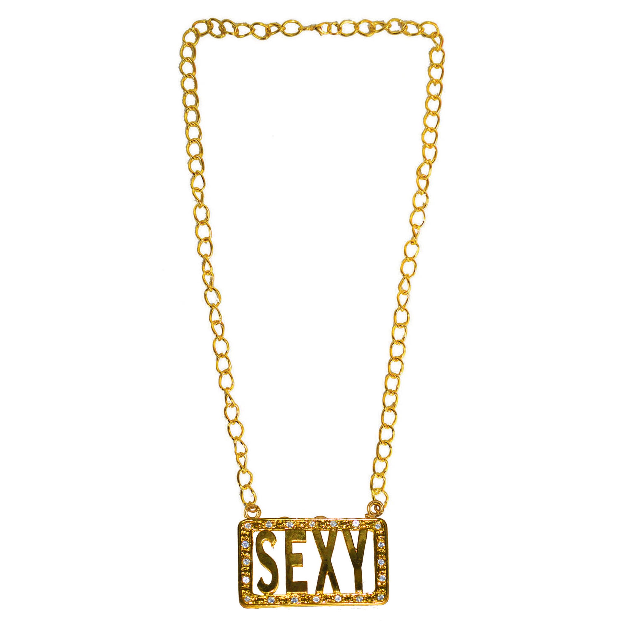 SEXY Anhänger Halskette goldfarben