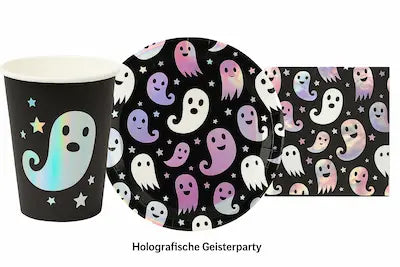 Geistergeschirr Kindergeburtstag 24 teilig