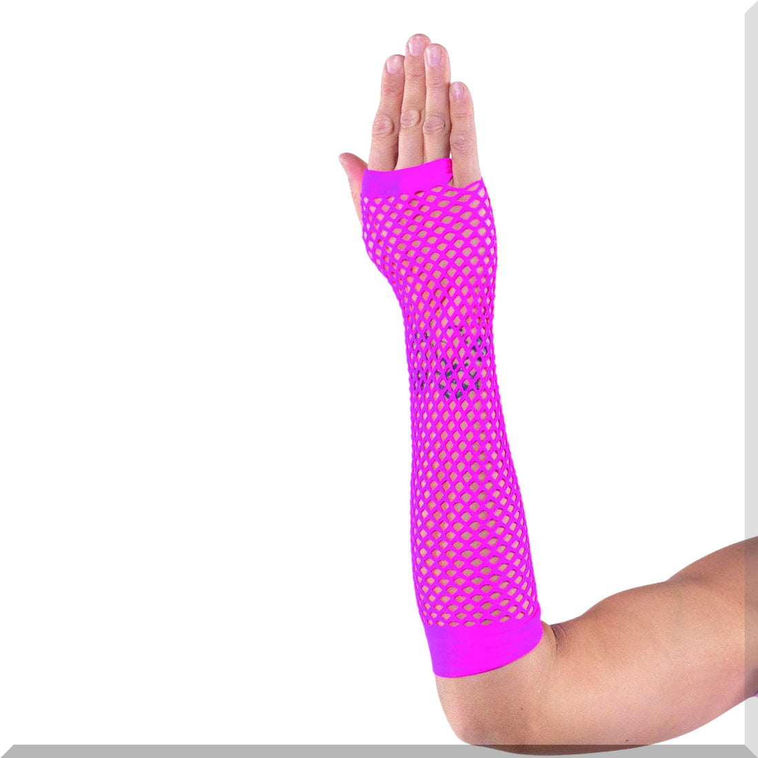 „Retro Netz-Handschuhe für Damen und Herren – ideal für Fasching und Party“