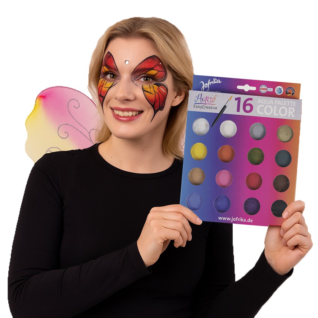 Aqua Schminkpalette 16 Farben Face Body Paint