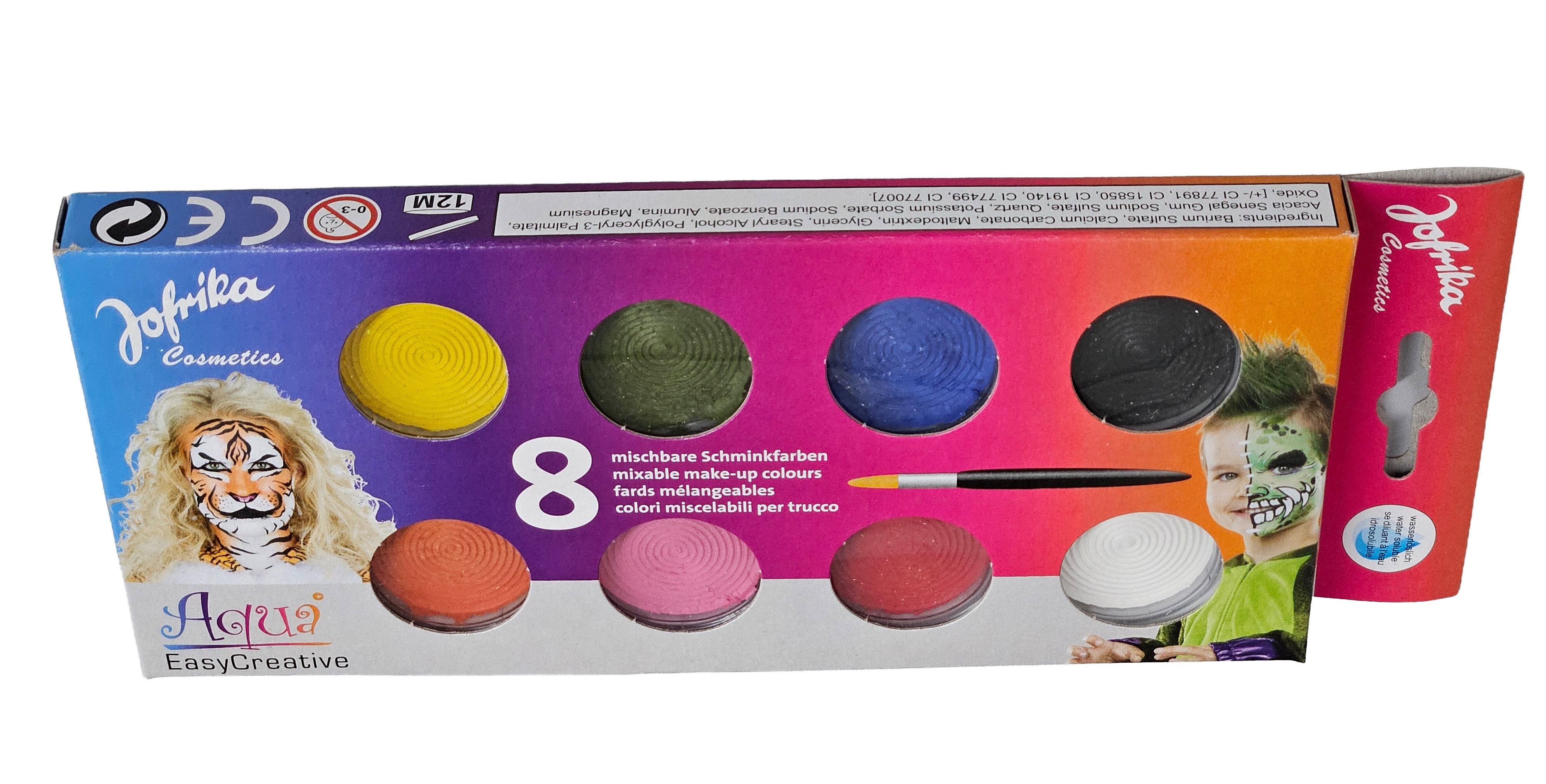 Aqua Make-Up Set für kreative Kostüm-Schminke Kinder und Erwachsene