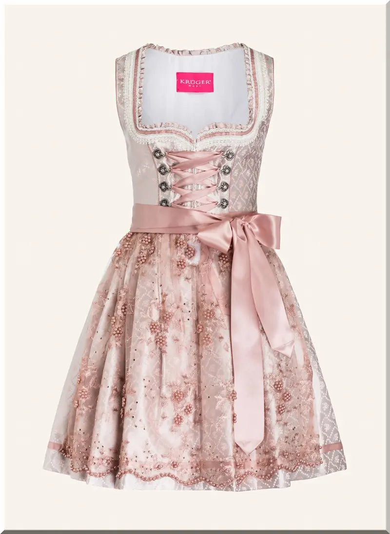 Krueger Madl Dirndl Nalia Rose Midi 60 cm Damen