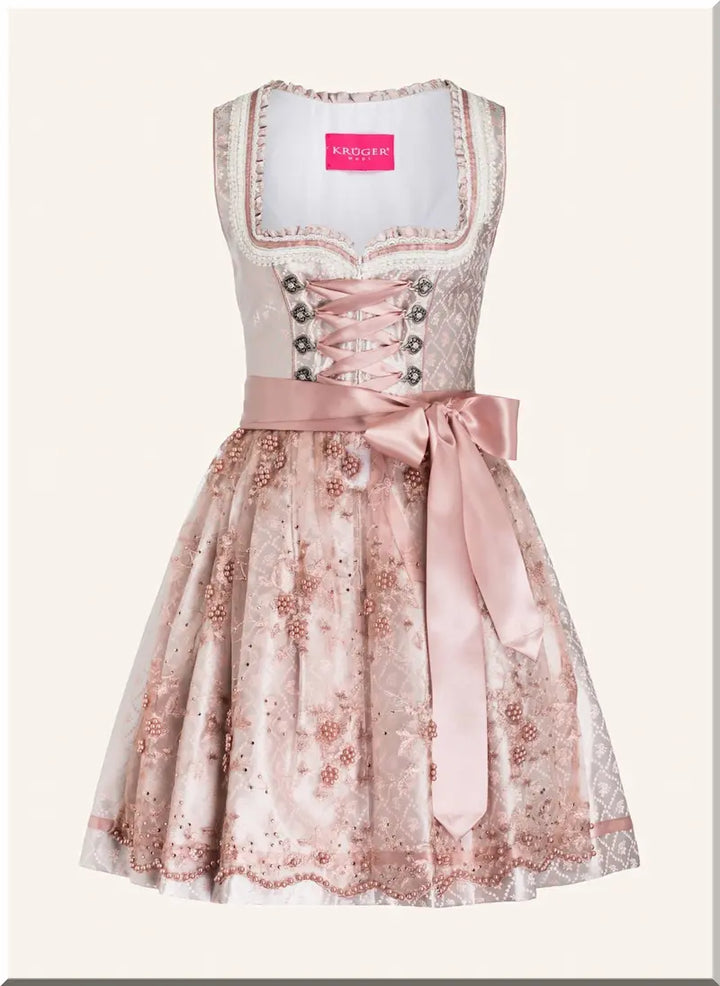 Krueger Madl Dirndl Nalia Rose Midi 60 cm Damen