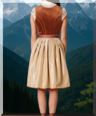 Rückansicht Krüger Dirndl Otilie – elegant und festlich