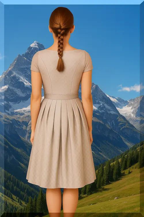 Dirndl Amelia – Trachtenmode in zartem Rosa - Outfit für Oktoberfest und Volksfest