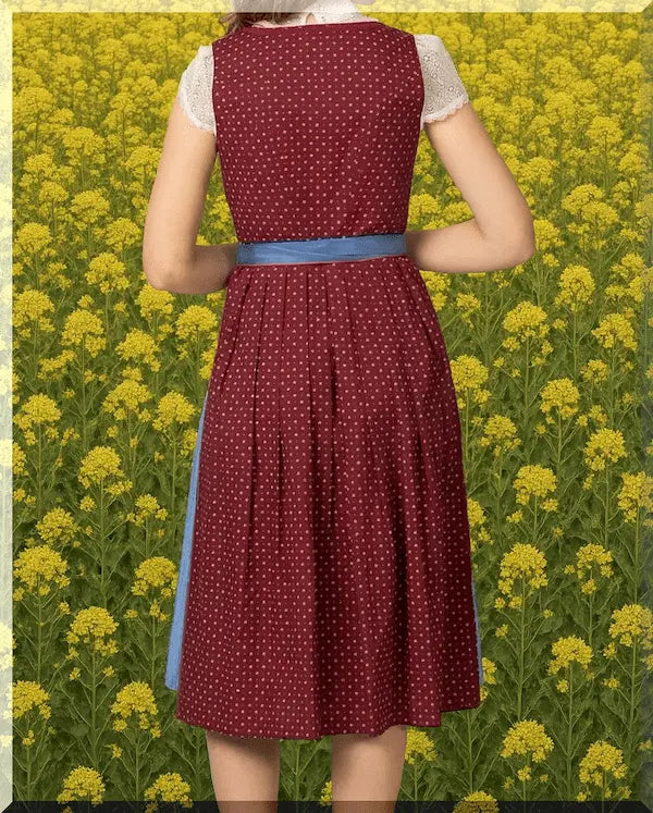 Rückansicht Dirndl Julina – edles Trachtenmode Kleid