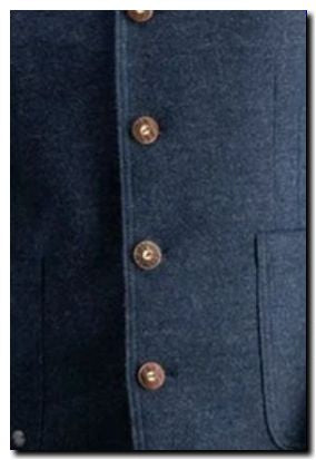Detailaufnahme Knöpfe und Stoff der Trachtenjacke Wolfgang von Stockerpoint