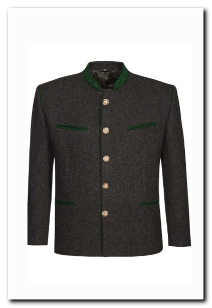 Stockerpoint Trachtenjacke Stachus in Schiefer-Tanne – Vorderansicht