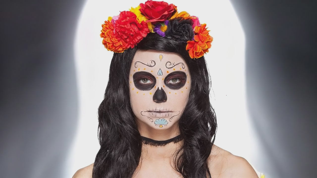 Blumen Haarreif mit großen Blüten – Hochzeiten, Halloween, Karneval & Mottoparty