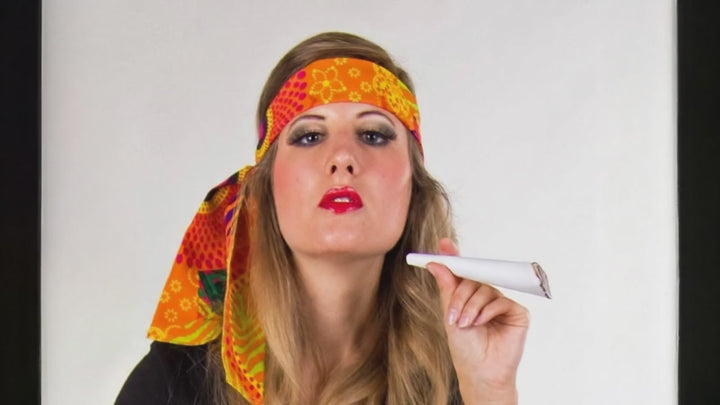 Blumenhaarband Hippie – Bunte Blüten für 60er/70er Karneval & Mottoparty