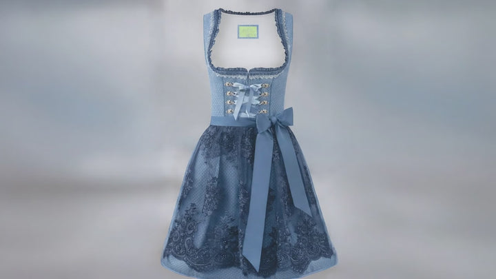 Dirndl Beliva Stockerpoint strahlendes Blau Midi