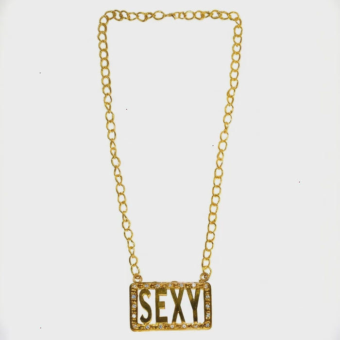 SEXY Halskette Gold - Statement Kette für Festival & Party