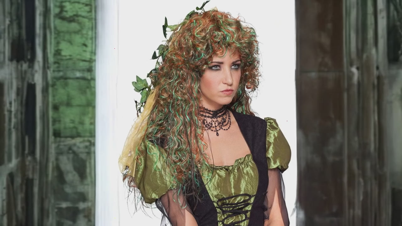 Langhaar Elfenperücke – Waldfee & Hexenperücke für Karneval, Fasching & Mottoparty
