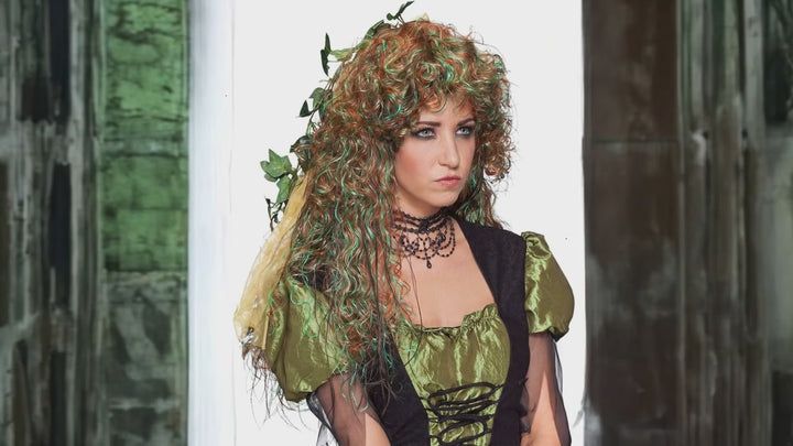 Langhaar Elfenperücke – Waldfee & Hexenperücke für Karneval, Fasching & Mottoparty