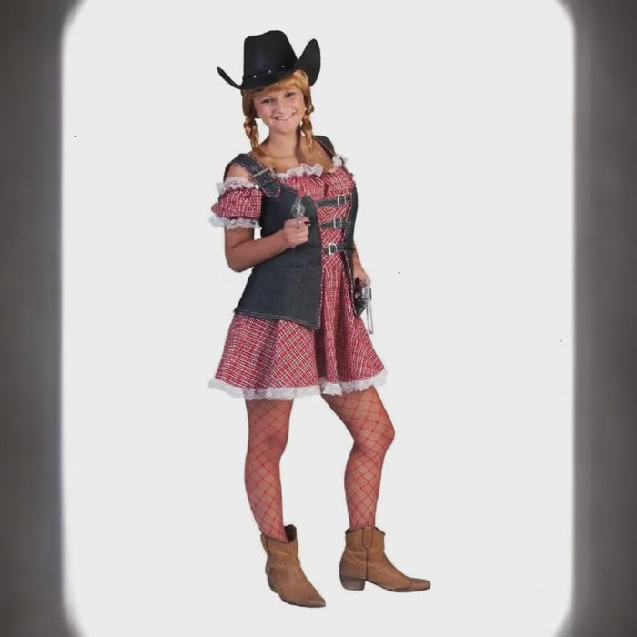 Damen Kostüm Cowgirl Ranger Wilder Western Look 