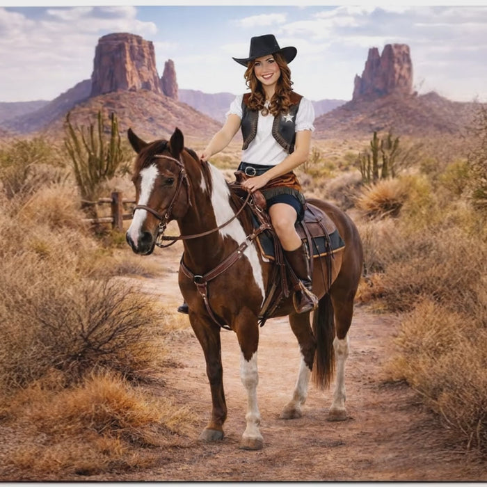 Wild West Cowgirl Kostüm Damen - Western Ranger Outfit