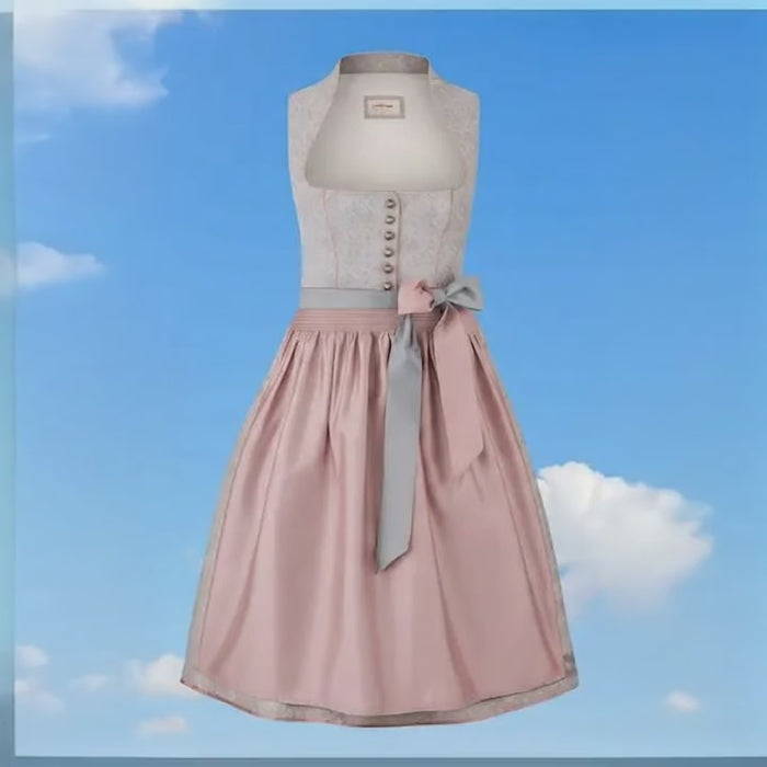 Stockerpoint Dirndl Monroe Altrosa - Midi Dirndl Jacquard