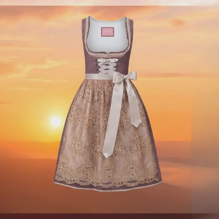 Stockerpoint Dirndl Antonia Rosenholz - Midi Dirndl