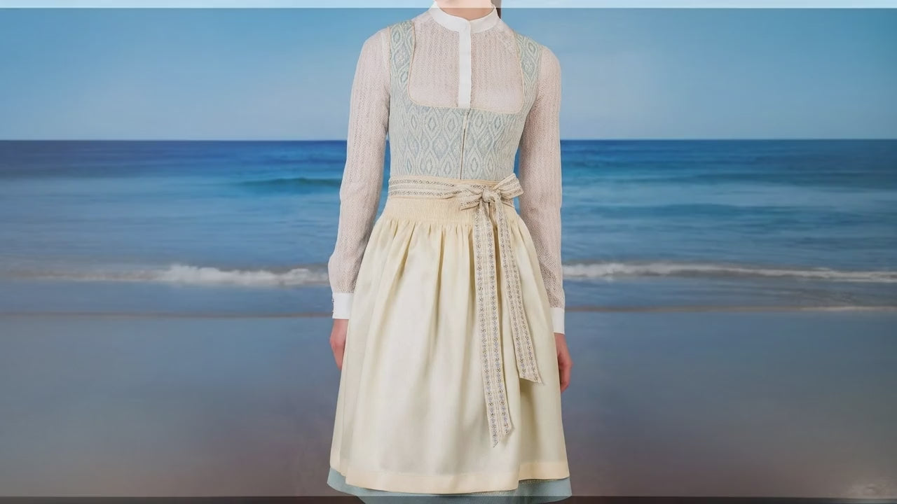 Krüger Dirndl Araminta Blau Midi