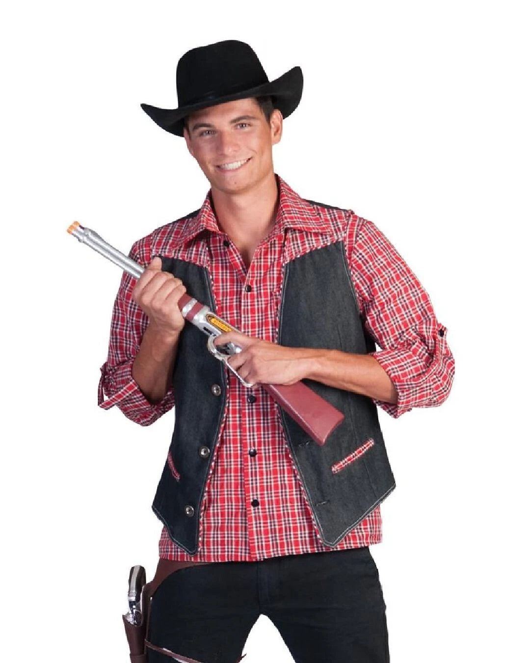 Ranger Cowboy Weste als Western Kostüm Accessoire