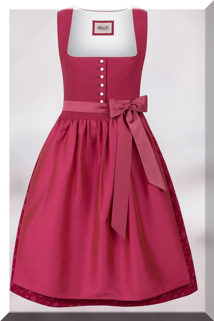 Dirndl Viano in Beerenton von Stockerpoint Trachten – Trachtenkleid Frontansicht