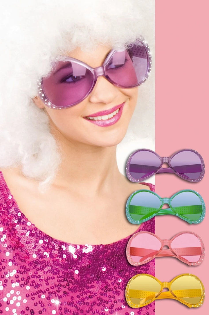 70er 80er XXL-Brille JGA Disco Accessoire