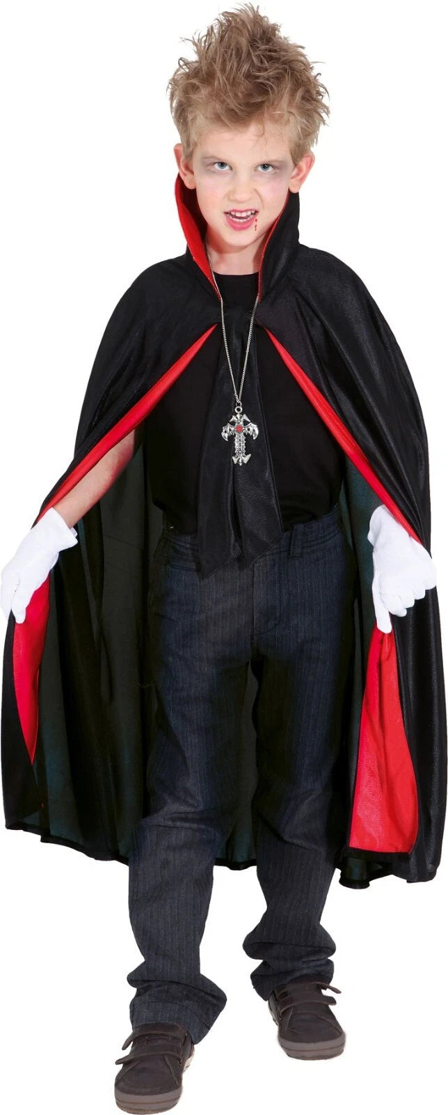 Kinder Vampir Kostüm Umhang Fasching