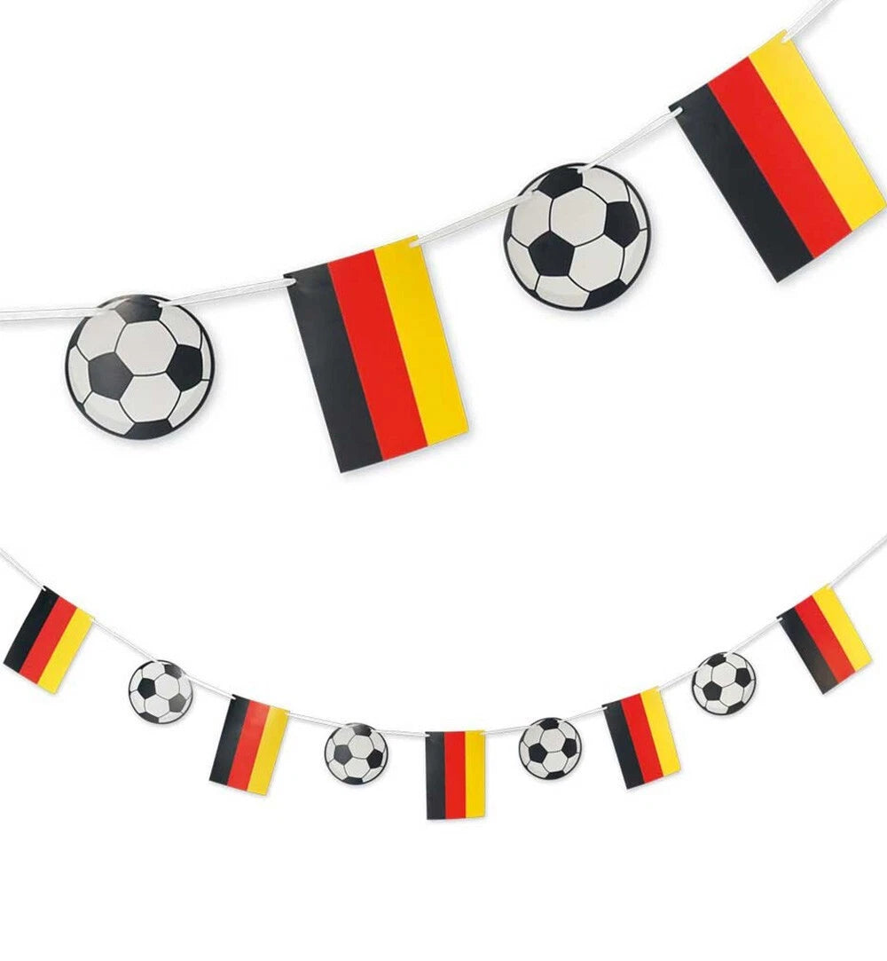 Deutschland Wimpelkette 2 5 m schwarz rot gold