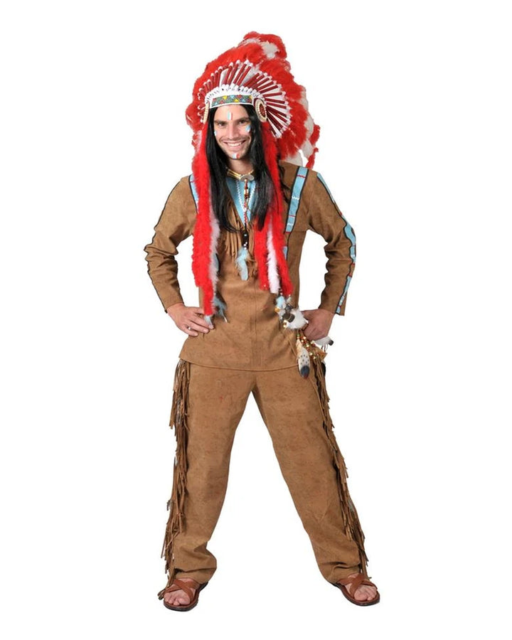 Indianer Häuptling Herren Kostüm für Karneval und Fasching