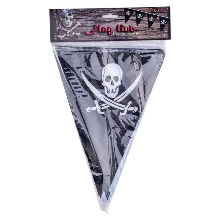 Piratenparty Girlande mit Piratenmotiv Deko