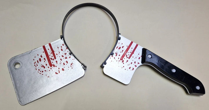 Kostüm-Accessoire Haarreif mit blutigem Beil für Halloween
