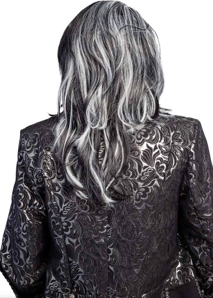 Graue Vampir Perücke Halloween Karneval
