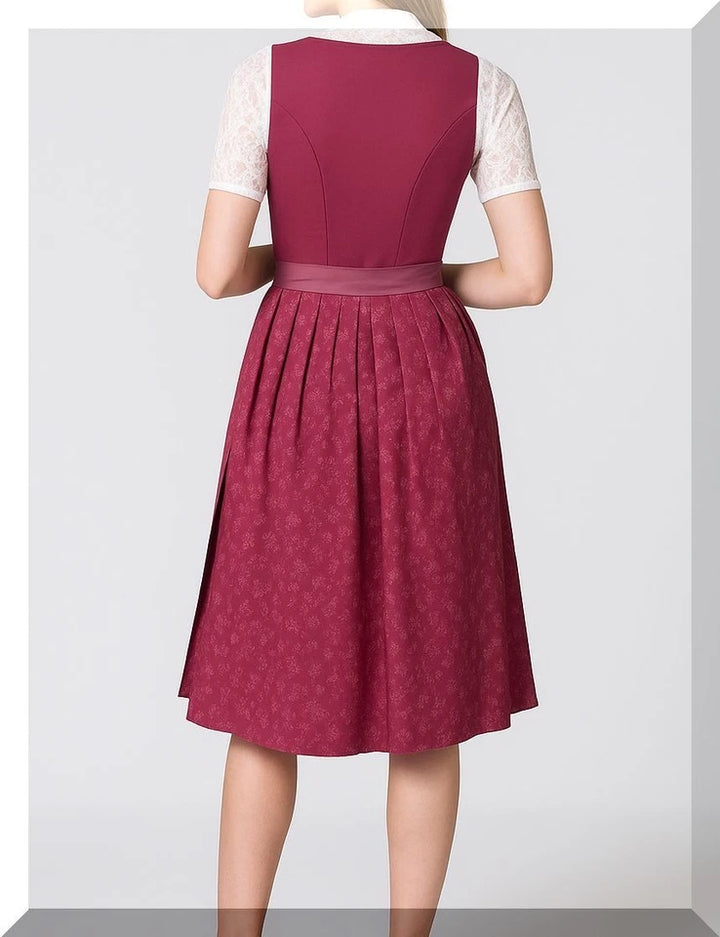 Rückansicht Stockerpoint Dirndl Viano Beerenfarben – Trachtenmode